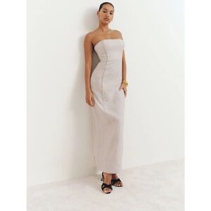 NWOT Reformation Layton Linen Dress